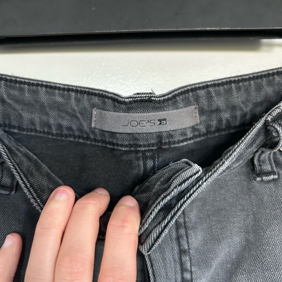 Joe's Jeans Charcoal Distressed Mini Skirt - Picture 3 of 4